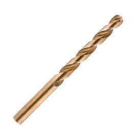 UK Drills - Cobalt Drill Bit Jobber - Fully Ground, M35 Metal Stainless Steel Cast Iron - To be used in Stainless steel, Alloy & Cast Iron - 5.0mm (Pack of 10)