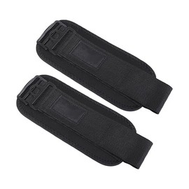 Endless Premium Adjustable Pair of Ankle Strap with Double Stitching | Black | Adjustable | For Cable Machine Gym Ankle Cuff, Resistance Bands, Kickbacks, Glute Workout and Lower Body Exercises