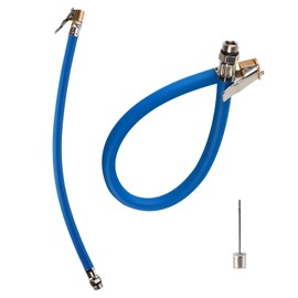 JRJRN 2 Pcs Tyre Inflator Hose Adapter, Inflator Pump Extension Hose Adapter, Motorcycle Valve Air Rubber Hose, Tyre Inflator Valve Extension, Inflator Rubber Air Hose for Car Motorcycle Bicycle