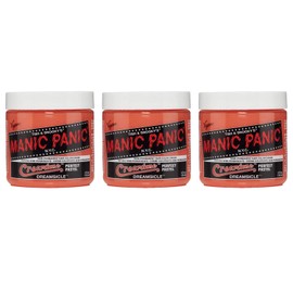 Manic Panic Dreamsicle Pastel Classic Cream, Vegan, Cruelty-Free, Orange, Semi-Permanent Hair Dye, 3 x 118 ml
