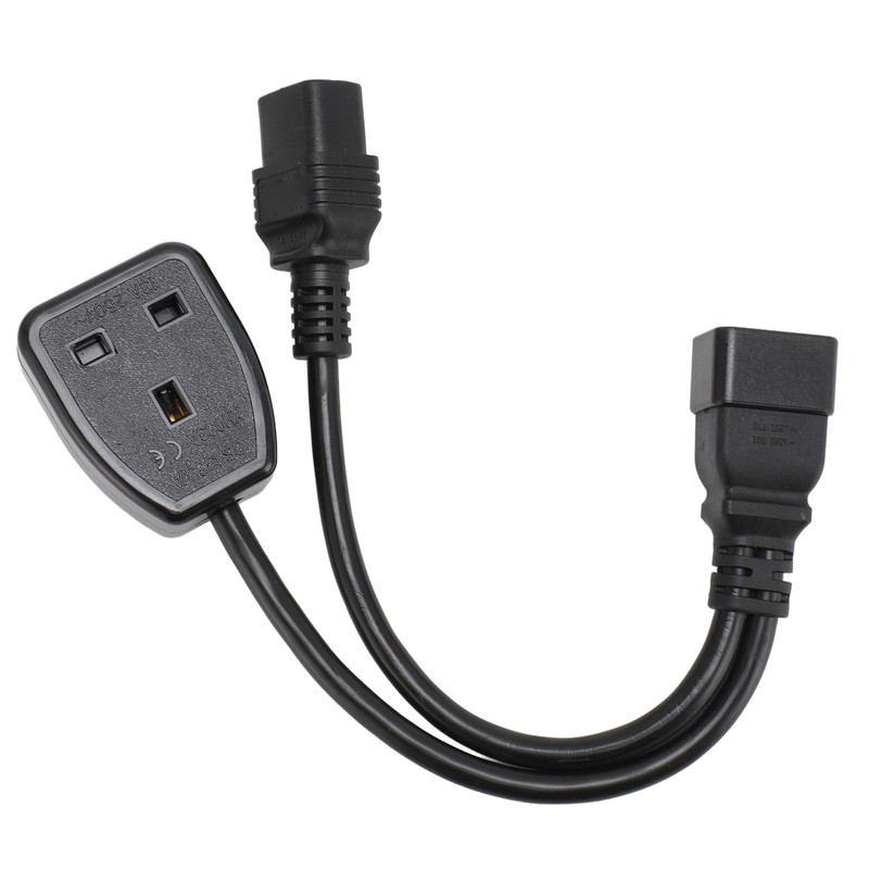 IEC320 C20 Male to C19 Female Power Cable PVC Y
