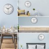 Topkey 9” Silent Round Wall Clock Arabic Numerals Easy Read