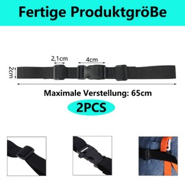 QZKJQDD Adjustable Chest Strap Backpack, Chest Strap for School Bag, Backpack Chest Strap, Chest Strap Backpack Children, for School Bag, Durable Chest Strap for Jogging, Hiking, Outside (Pack of 2)