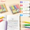 BONACE 12 Colors Gold Glitter Highlighters, Chisel Tip, 1mm 5mm