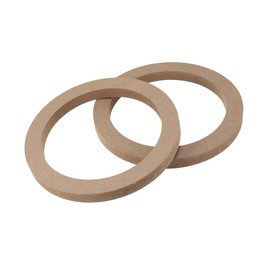 A ABSOPRO 2 Pcs 6.5" Universal Wooden Car Speaker Subwoofer Spacer Rings Item Replacement