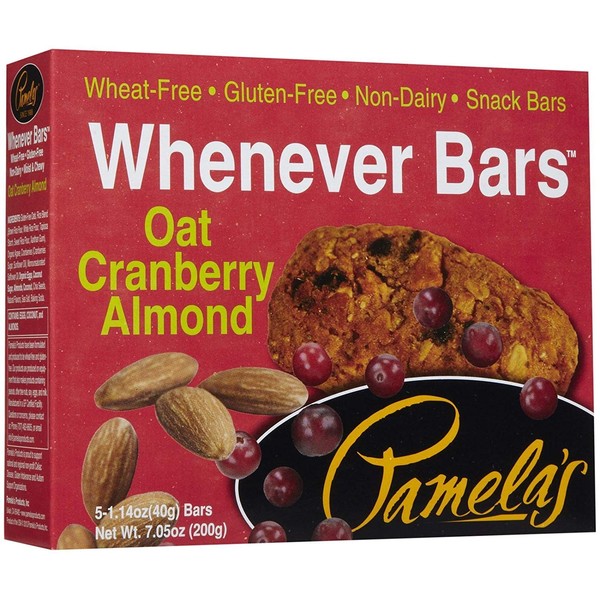 Pamela's Products Bars - Oat Cranberry Almond - 1.4 oz - 5 ct