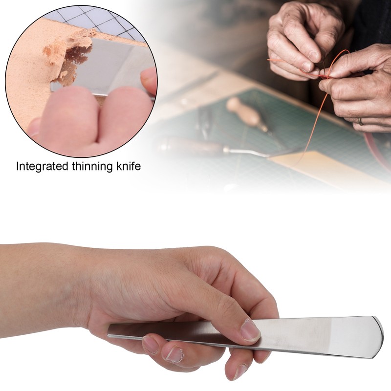 Leather Trimming Knife Skiving Carving Cutter Shovel Thin DIY Craft