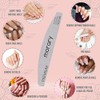 Lima de uñas de grano 100/180 para uñas naturales, uñas