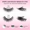 Bepholan False Eyelashes 20 Pairs Pack Natural Look 2 Styles