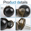 INCREWAY Chair Wheels, 4 Piece Heavy Duty Antique Brass Swivel