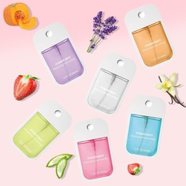 GKOKG 4pcs Hand Sanitizer Spray, Portable Power Mist Hydrating Hand Sanitizers Spray Travel Size, Pocket Hand Sanitizer Multi-Flavor Cleanses Your Hands