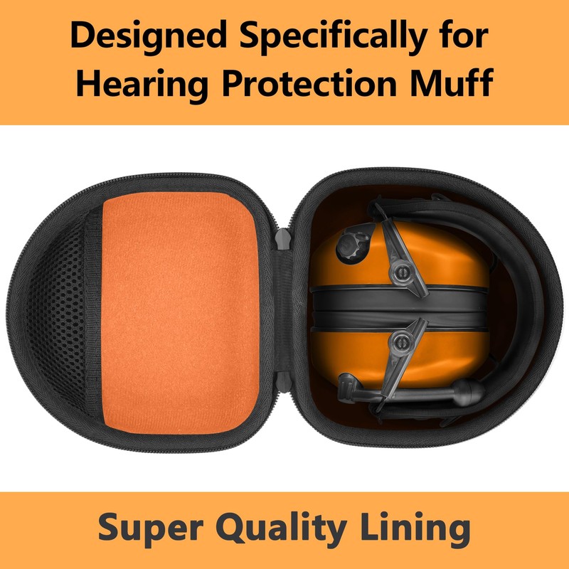 co2CREA Protective Case for Walker's ‎GWP-BTPAS/GWP-SF-PBTM Compact 25dB NRR Collapsible