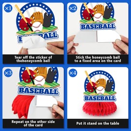 Baseball Centerpieces for Tables, 9pcs Baseball Themed Party Centerpieces/Baseball Birthday Party Centerpieces/Baseball Party Centerpieces for Tables, Baseball Party Centerpiece Decorations for Kids