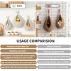 3Pcs Hanging Wall Vegetable Fruit Baskets, with 6 Pcs Strong
