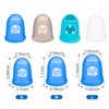 Outus 24 Pieces Rubber Fingers Tips Guard with 3 Sizes