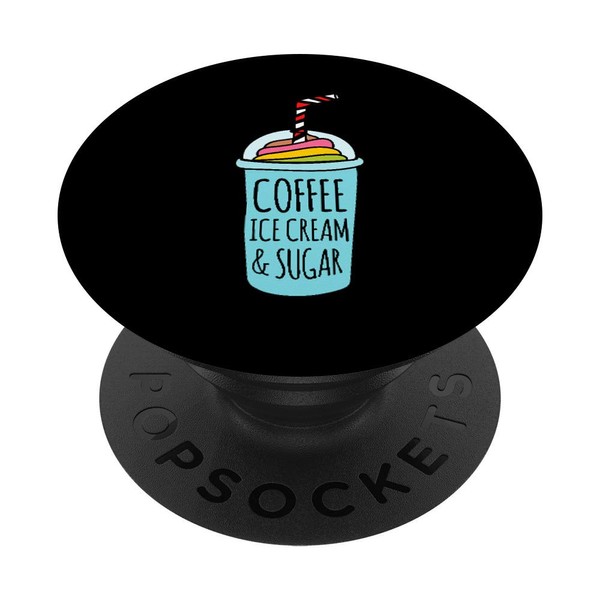 Cold Brew Drinker Sugar Coffee Lover Espresso Latte Caffeine PopSockets