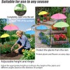 Vorriop Upgraded 4pcs Umbrellas for Outdoor Plants，Garden Beds Shade，Protect Plant