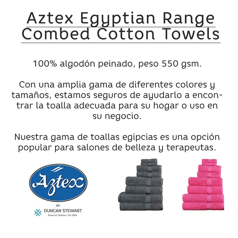 aztex Egyptian Range, 100% Cotton Towels - Hand Towel, Orange
