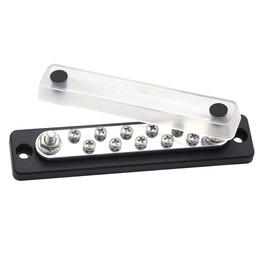 ANCLLO 10 Terminal Common 150A BusBars - Power Ground Junction Distribution Block