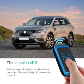 GAFAT 2020-2025 Renaul-t Clio 5/Captur 2/Megane E-Tech/Austral/Arkana/Zoe Key Case, 2016-2024 Clio 4/Megane 4/Kadjar/Koleos Protective Case, Key Case, TPU Silica Gel (Blue)