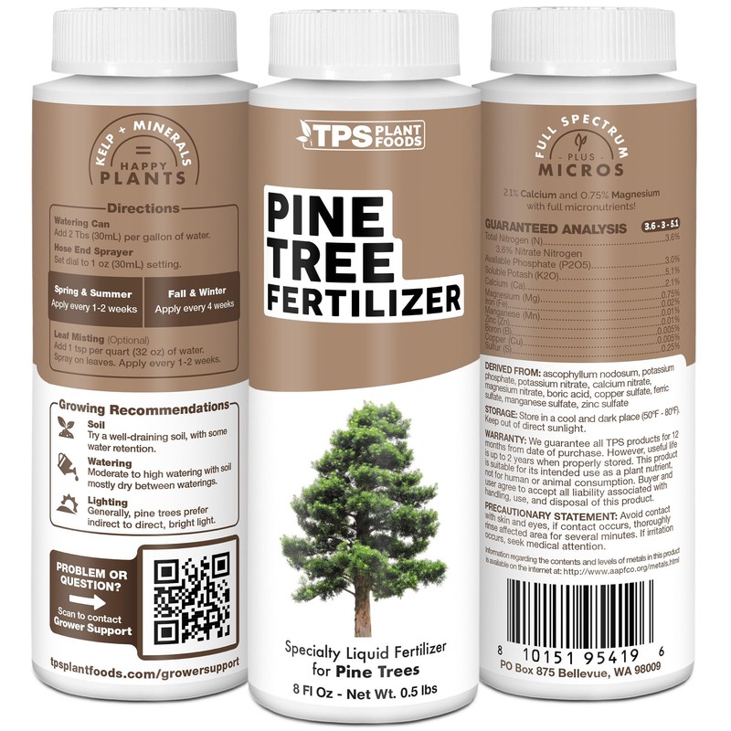Pine Tree Fertilizer, Complete Liquid Pine Tree Plant Food, 1