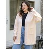 Plus Size Cardigan Sweaters for Women Open Front Fuzzy Popcorn
