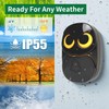 Wireless Doorbell, Cute Owl Doorbell Weatherproof IP55 Outdoor Remote Push