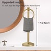 Hoimpro 17 Inch Stand Hand Towel Holder Towel Bar Towel