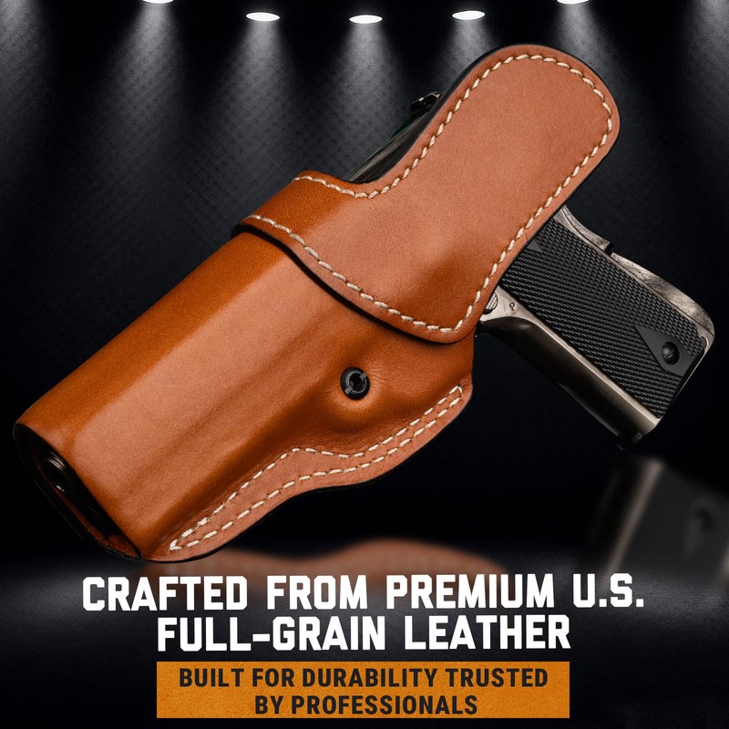 IWB Leather Holster for 1911 5", 4.25" & 4" with
