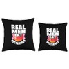 Real Men Eat Nectarines Vegan Vegetarian Dietitian Throw Pillow