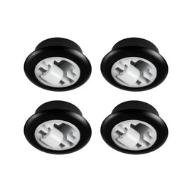 GedoTec® Furniture Roller for Drilling Transport Castors without Brake, Made of Plastic, Total Diameter: 54 mm, Load Capacity: 50 kg, Brand Quality for Your Living Area