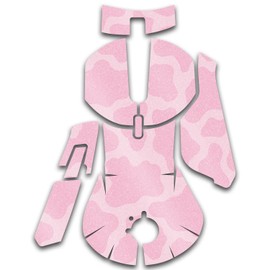 MightySkins Glossy Glitter Skin Compatible with SteelSeries Rival 5 Gaming Mouse - Pink Giraffe | Protective, Durable High-Gloss Glitter Finish | Easy to Apply and Change Styles | Made in The USA