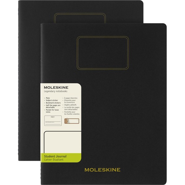 Moleskine Student Cahier Journals (Set of 2), Soft Cover, Plain,
