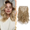 BARSDAR Clip-In Extensions, Wavy Clip-In Hair Extensions, Highlight for Women,