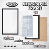 DoubleFill 3 Pcs 11x22 in Newspaper Frame with Mat Assorted