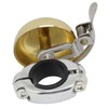 Ogi Industry Bicycle Bell Hibiki Bell Clamp, Brass Gold, Made