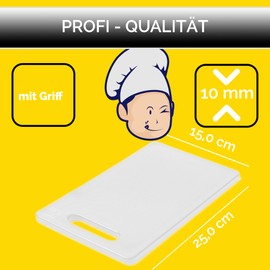 Kerafactum Chopping Board Cocktail Board with Handle Cutting Board Kitchen Board Chopping Board Fingerboard for Cutting Kitchen Carving Board Red 25 x 15 x 1 cm Plastic BPA Free