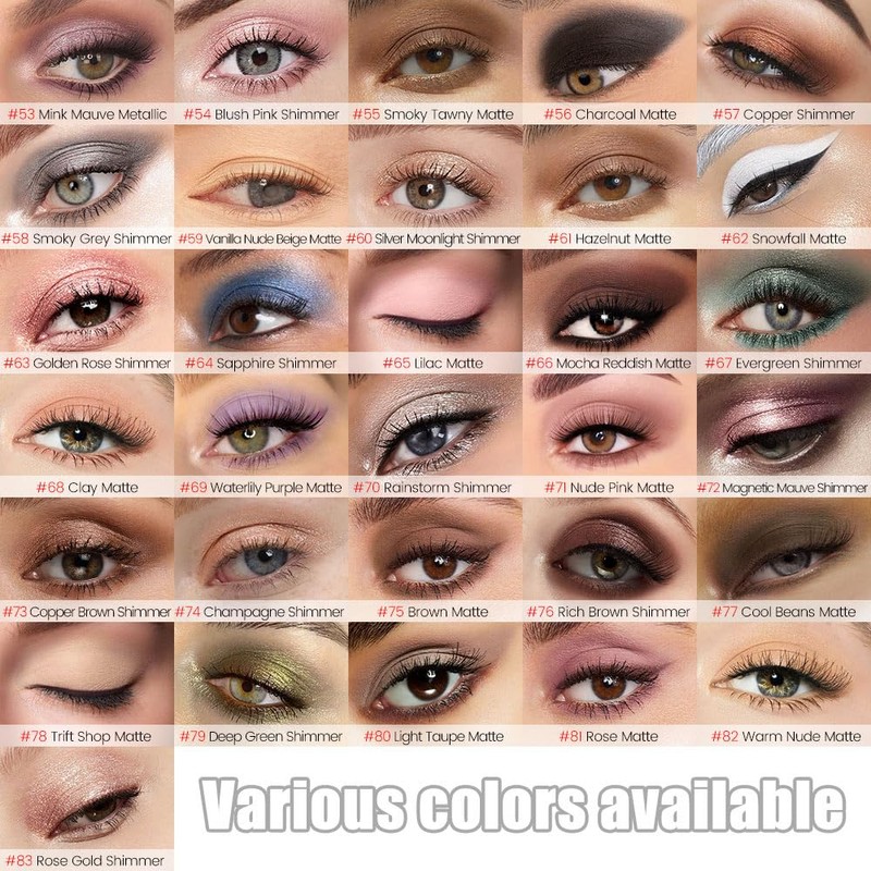 Kaely 8Pcs Cream Eye Shadow Sticks Set for Older Women,