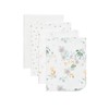 Under the Nile Organic Cotton Burp Cloths, Modern Daisy Assorted