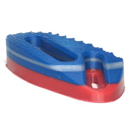 Shark Foot Stop for Longboard or E-Skateboard, Extremely Resistant, Footstopper Inside - Improved Traction, Balance, and Control for Longboards or E-Skates, Down Hill (Random Multicolor, Goofy)