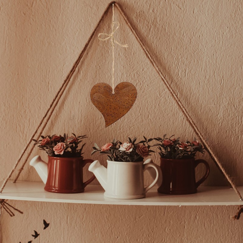 Rostikal Rust Decorative Hearts Set 10 cm Patina Garden Decoration