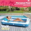 Poolsider Inflatable Tanning Pool Lounger |Large Inflatable Tanning Bed for