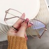 Teumire Oversized Square Blue Light Blocking Glasses for Women Men