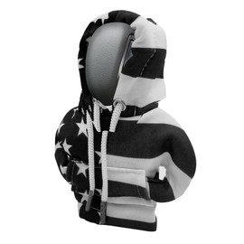 WINUERK Car Shift Gear Cover, US Flag Car Gear Shift Hoodie for Shifter Knob, Fashionable Sweater Hoodie Auto Gear Shift Knob Protector, Universal Car Interior Accessories for Most Cars