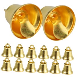 DECHOUS 20Pcs Small Metal Craft Bells Mini Hanging Bells for Wind Chimes Wreaths and DIY Decorations Durable Hanging Pendants for Festive Crafts
