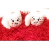 Toilet Paper Roll Ornaments (Set of Two) Crocheted, Novelty,