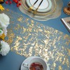 Snowkingdom 2PCS 108inchs Gold Table Runner, Sequin Glitter Foil Metallic