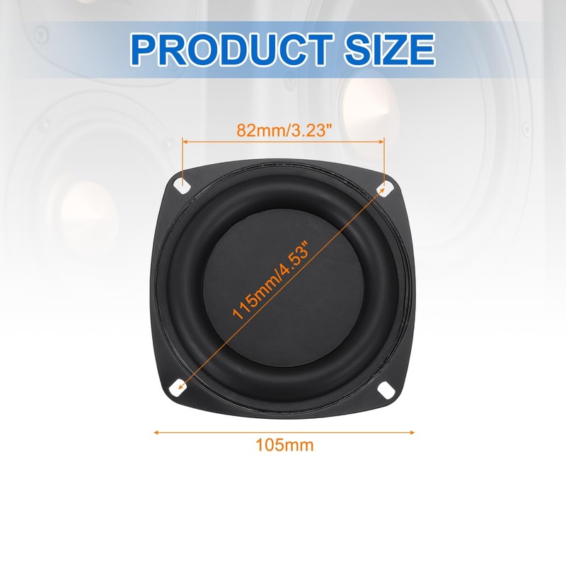 sourcing map 1 Pcs Passive Radiator 4 Inch Woofer Vibrating