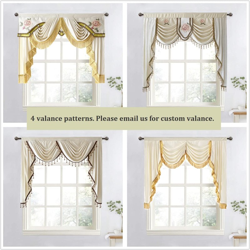 Tiyana Luxury Embroidered Cloth Curtain for Living Room 84 inch