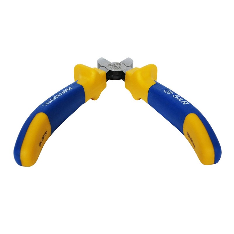 S&R Side cutter 180 x 24mm, Cr.-V with multi-component sleeves